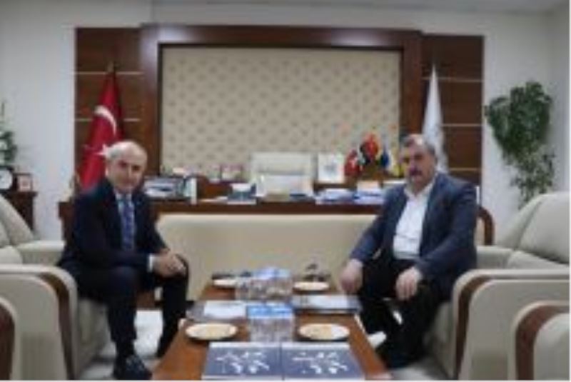 Kaynarcalı DR Hasan AKGÜN Başkan KEFLİ`Yİ Makamında Ziyaret Etti