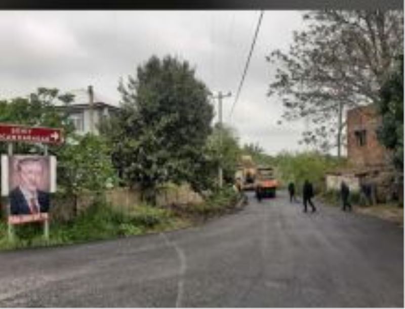 Şehit Ercan Karadağ  Yolu Sıcak Asfalt İle Buluştu