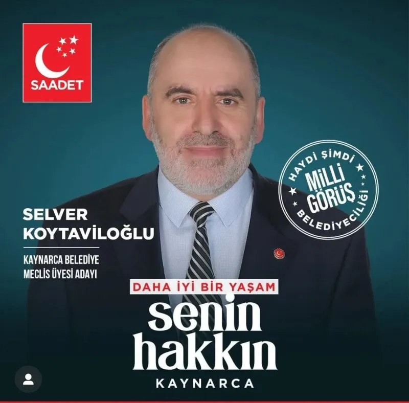 Saadet Partisinde Yeni bir dinamizim adına  Kaynarca İlçe Başkanlığına atama