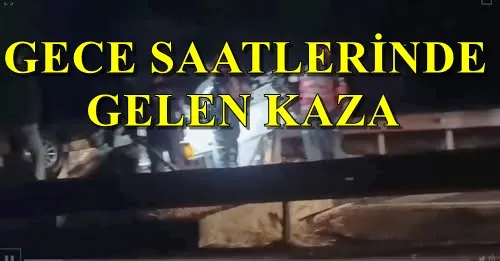Gece Saatlerinde Kaynarca girişinde kaza otomobil bariyerlere çaptı!/Video Haber