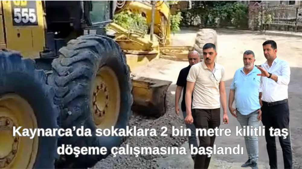 Kaynarca’da sokaklara 2 bin metre kilitli taş döşeme çalışmasına başlandı/Video Haber