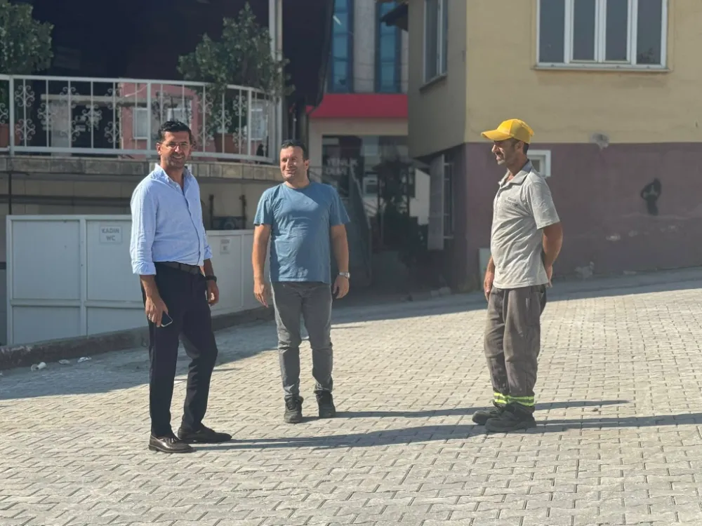 YAZGAN Mahalle sokaklarda devam eden Parke Çalışmalarını Yerinde inceledi