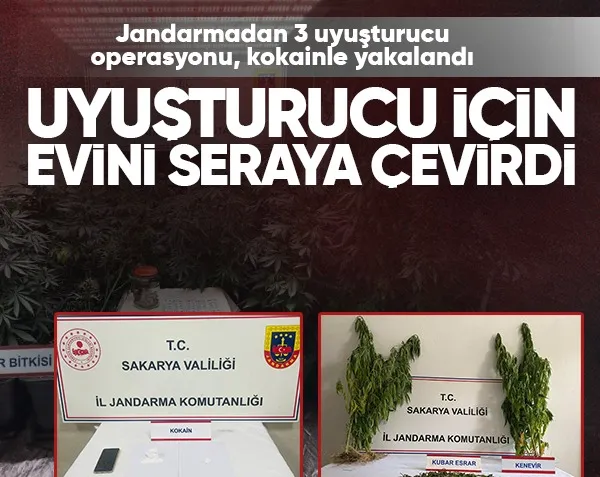 Uyuşturucu için evini seraya çevirdi