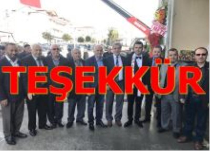 Boğaz Ailesinden TEŞEKKÜR İlanı